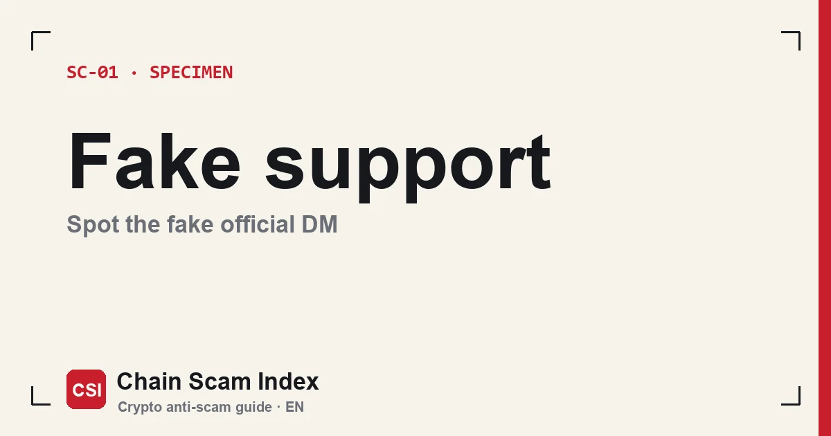 Fake Binance support DM: a profile picture wearing an exchange logo asking to help unfreeze an account